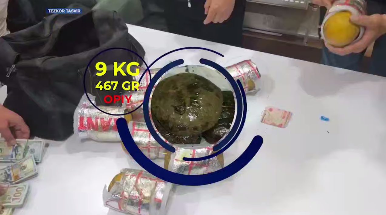 Тожикистондан контрабанда қилинган 14,5 кг наркотик моддалар тўхтатиб қолинди (+видео)